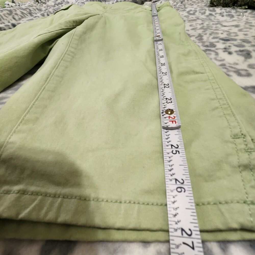 Gloria Vanderbilt Capri Size 12 Green Stretch With Pockets. New - Picture 6 of 16